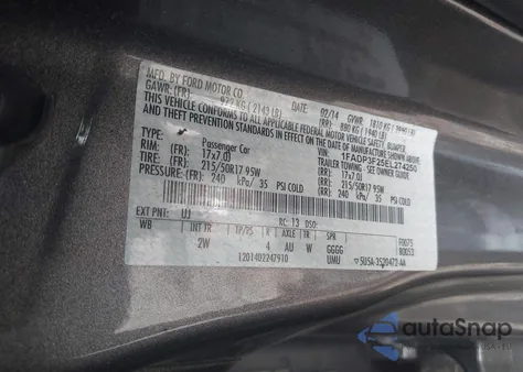 2014 Ford Focus Se z USA, uszkodzony, nr VIN 1FADP3F25EL274250